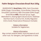 Fakhri Belgian Chocolate Brazil Nut Selection 150g (Pack of 1)