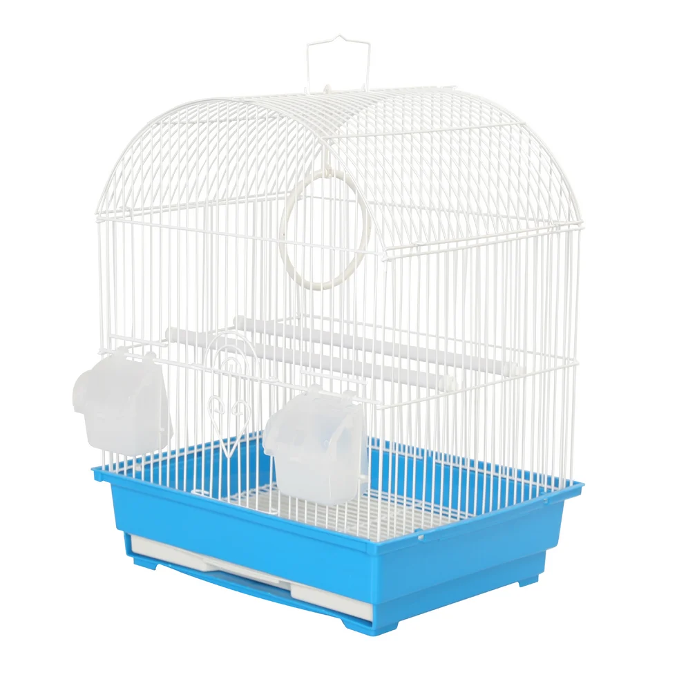 Fakhri Curved Bird Travel Cage Blue 34x28x43cm
