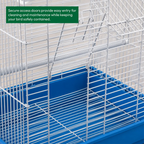 Fakhri Dual Split level Small Bird Travel Cage Blue 37 x 30 x 48cm