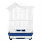 Fakhri Dutch Gable-style Portable Bird Small Cage Blue 44 x 40 x 54cm