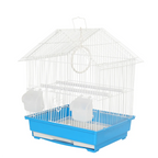 Fakhri Gable-style Small Bird Travel Cage Blue 37 x 31 x 43cm