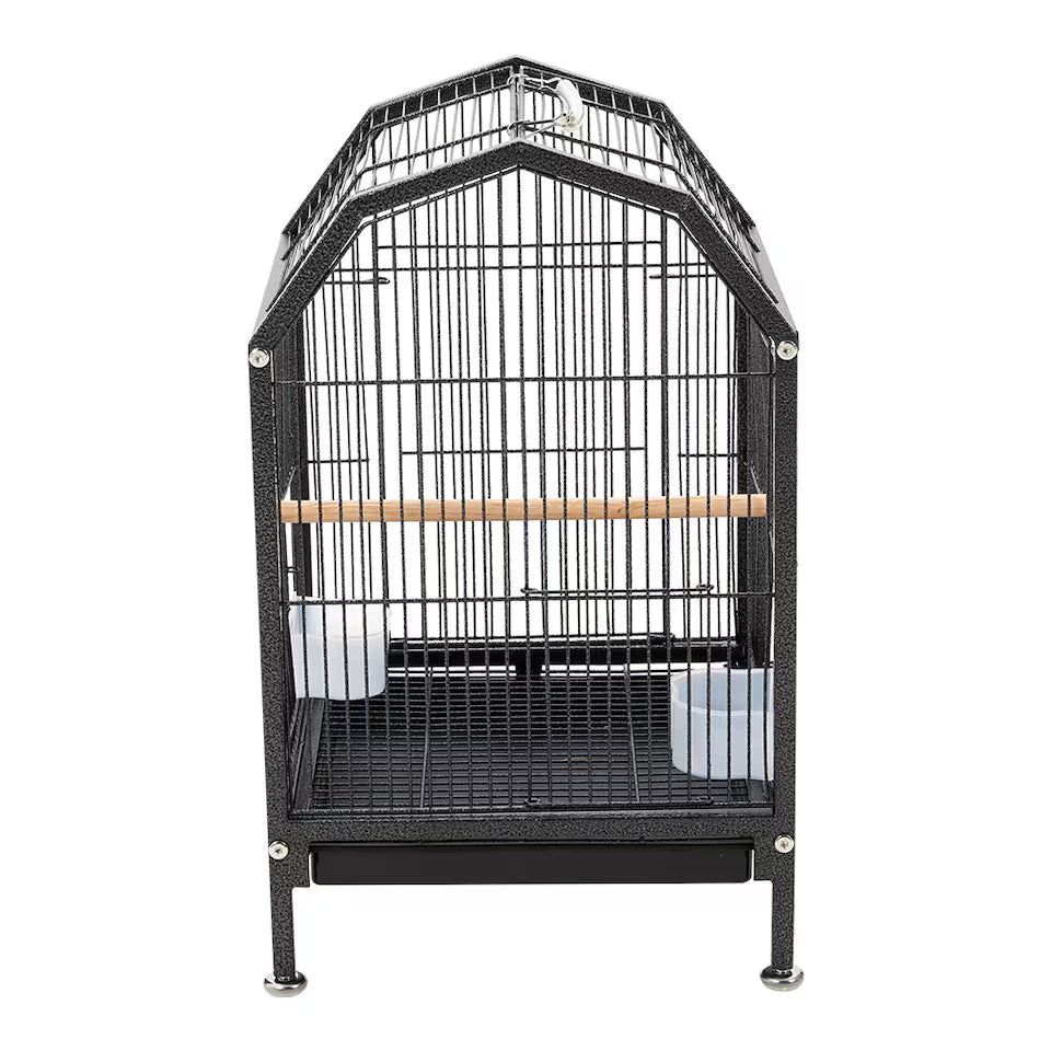 Fakhri Living and Home Portable Metal Pet Bird Cage 33x33x47cm