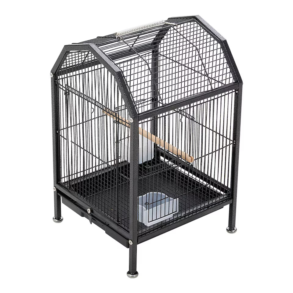 Fakhri Living and Home Portable Metal Pet Bird Cage 33x33x47cm