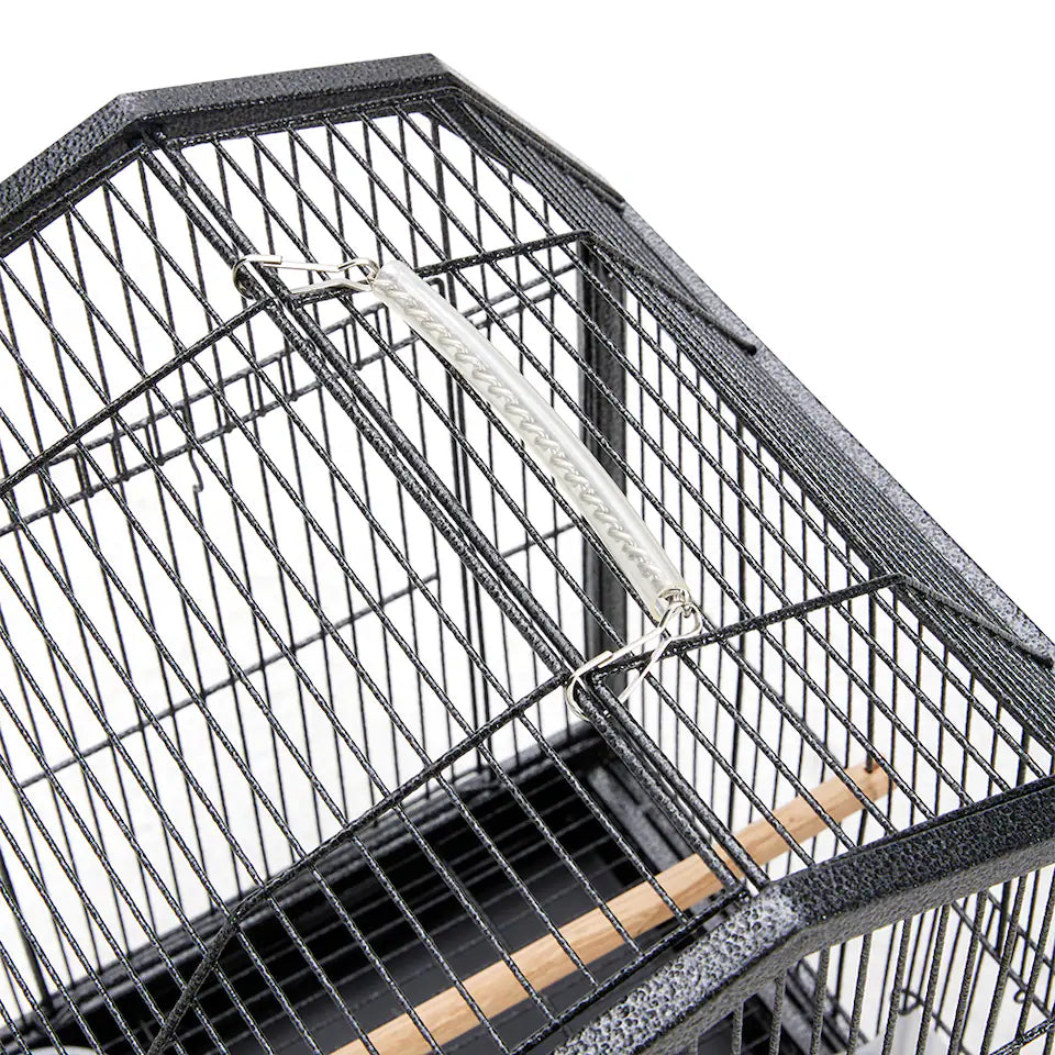 Fakhri Living and Home Portable Metal Pet Bird Cage 33x33x47cm