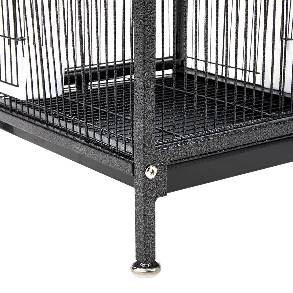 Fakhri Living and Home Portable Metal Pet Bird Cage 33x33x47cm