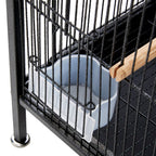 Fakhri Living and Home Portable Metal Pet Bird Cage 33x33x47cm