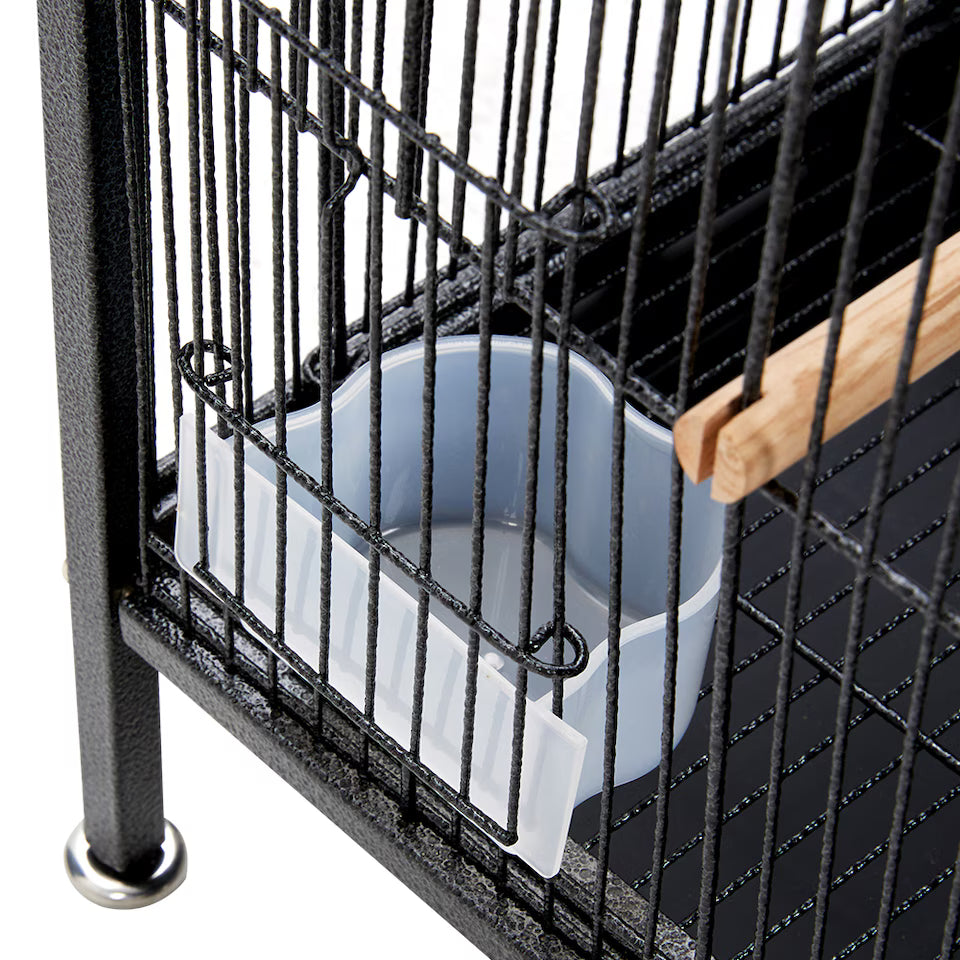 Fakhri Living and Home Portable Metal Pet Bird Cage 33x33x47cm