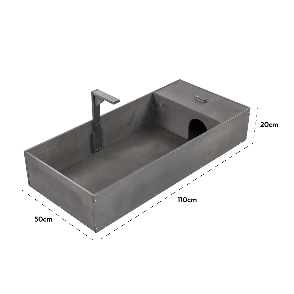 Fakhri Tortoise Enclosure Black 110x50cm