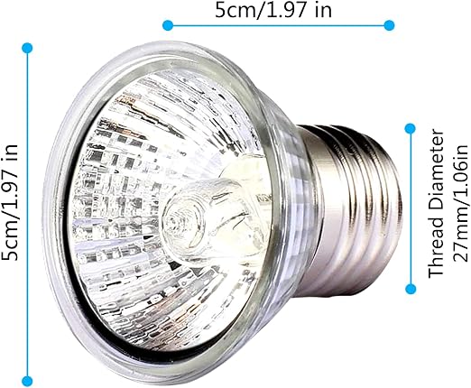 Fakhri UVA UVB Lamp Bulbs for Tortoises 50W (Pack of 8)