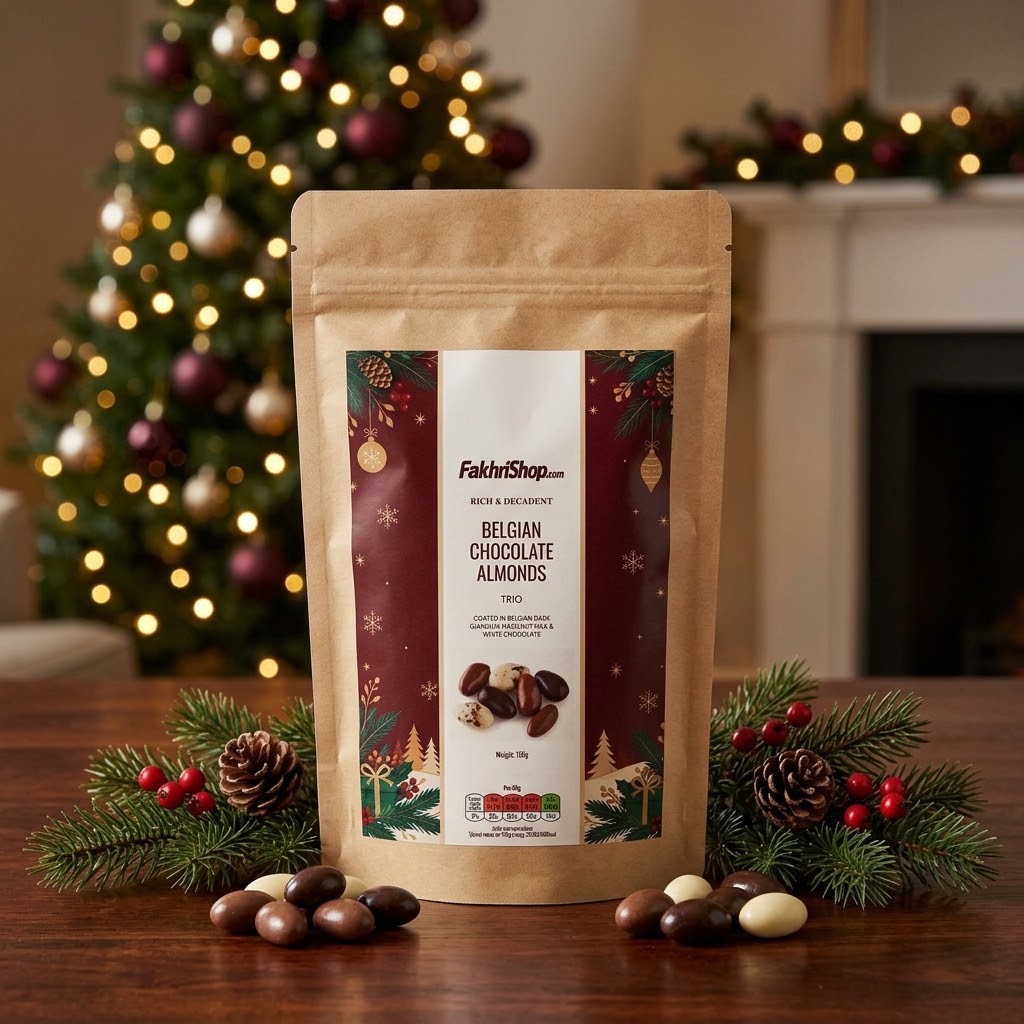 Fakhri Belgian Chocolate Almond Selection 150g (Pack of 1)