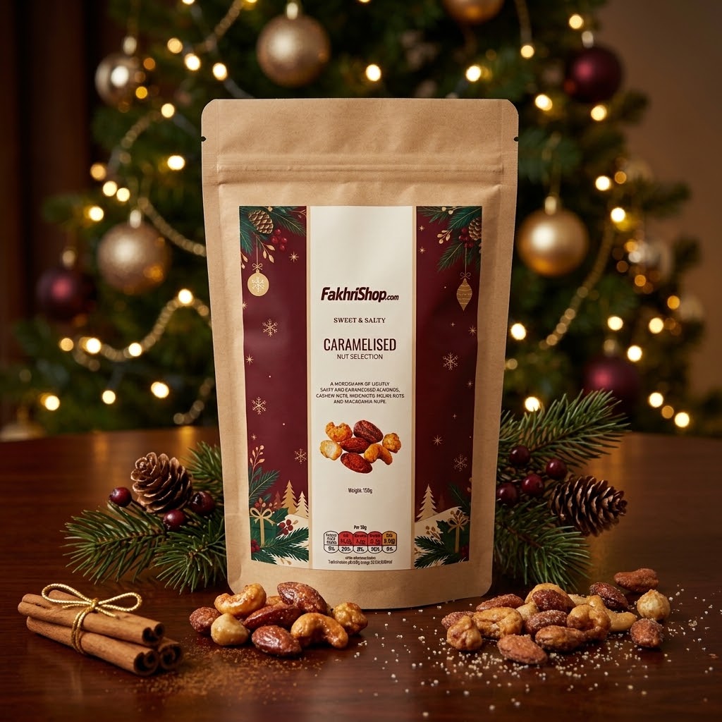 Fakhri Salted Caramelised Nut Selection 150g (Pack of 1)