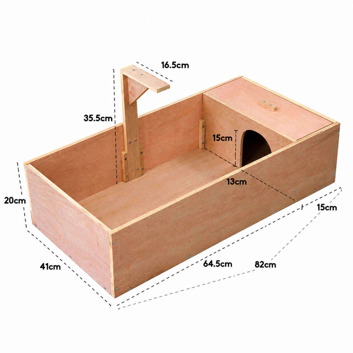 Fakhri Tortoise Enclosure Natural 82x41cm