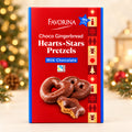 Favorina Choco Gingerbread Hearts-Stars Pretzels Milk Chocolate 500g (Pack of 1)