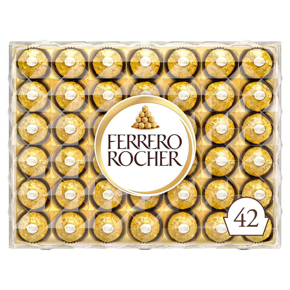 Ferrero Rocher Boxed Chocolates 42 Pieces 525G (Pack of 1)