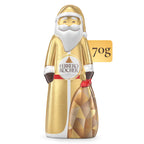 Ferrero Rocher Santa Milk Chocolate with Crunchy Hazelnut Pieces, 70g (Pack of 1)
