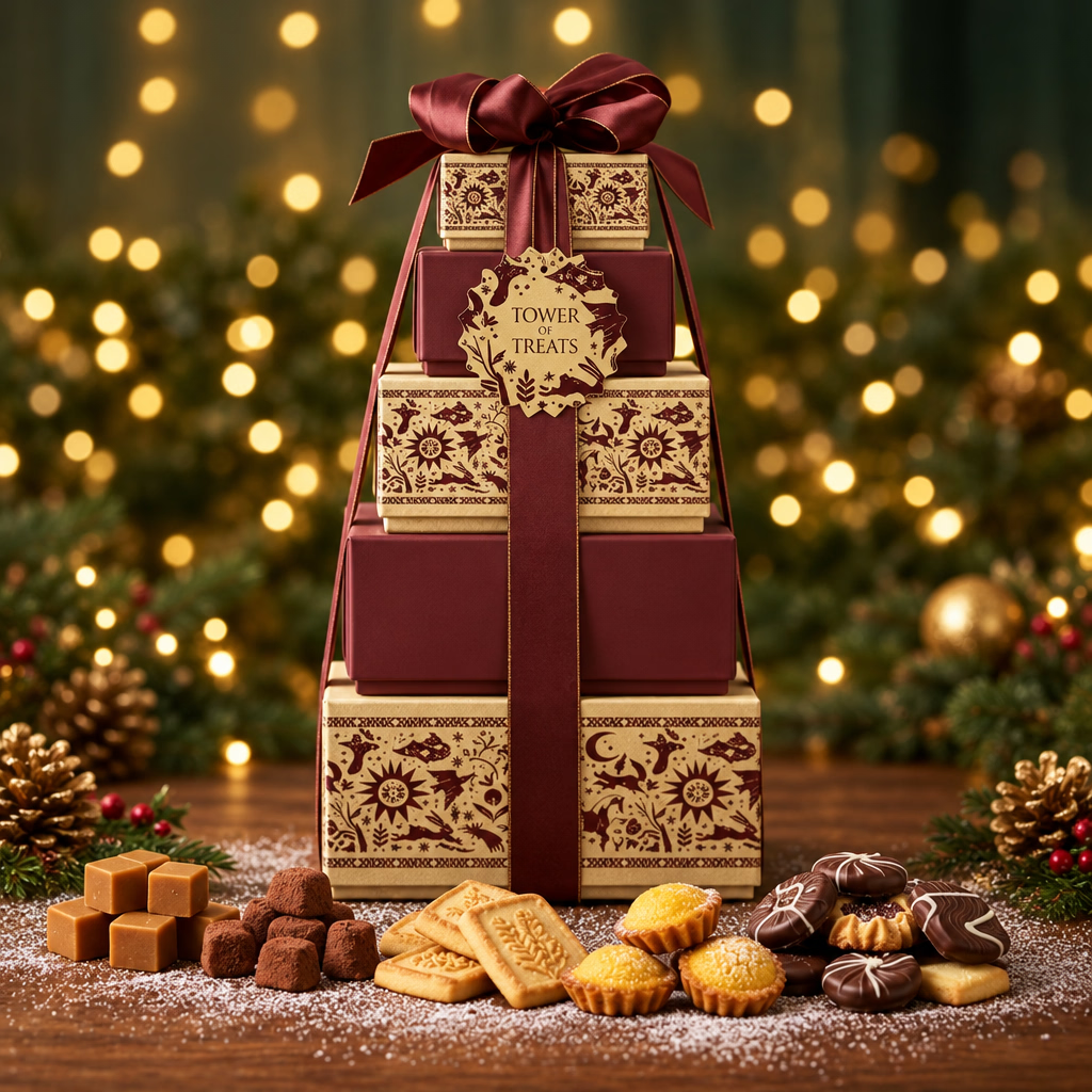Luxury Christmas Tower of Treats 1.6kg – Premium Gift Selection