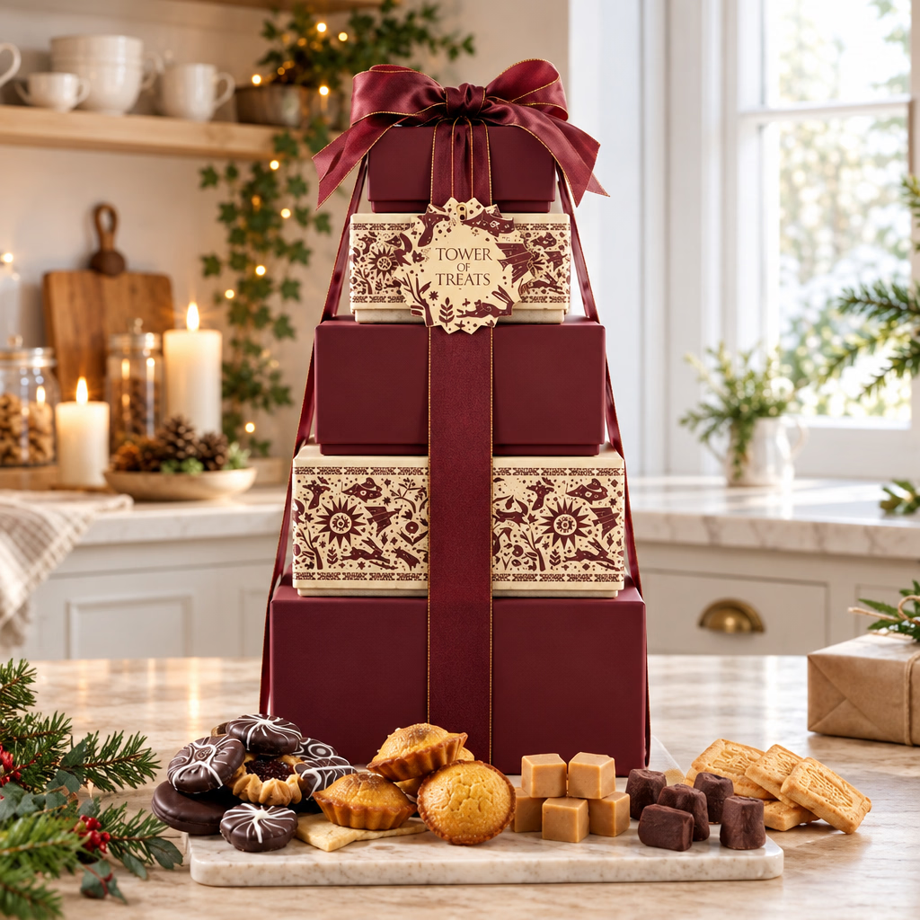 Luxury Christmas Tower of Treats 1.6kg – Premium Gift Selection
