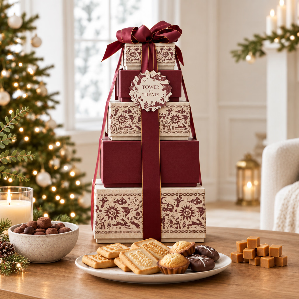Luxury Christmas Tower of Treats 1.6kg – Premium Gift Selection