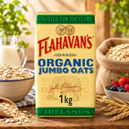 Flahavan's Irish Organic Jumbo Oats 1Kg (Pack of 1)