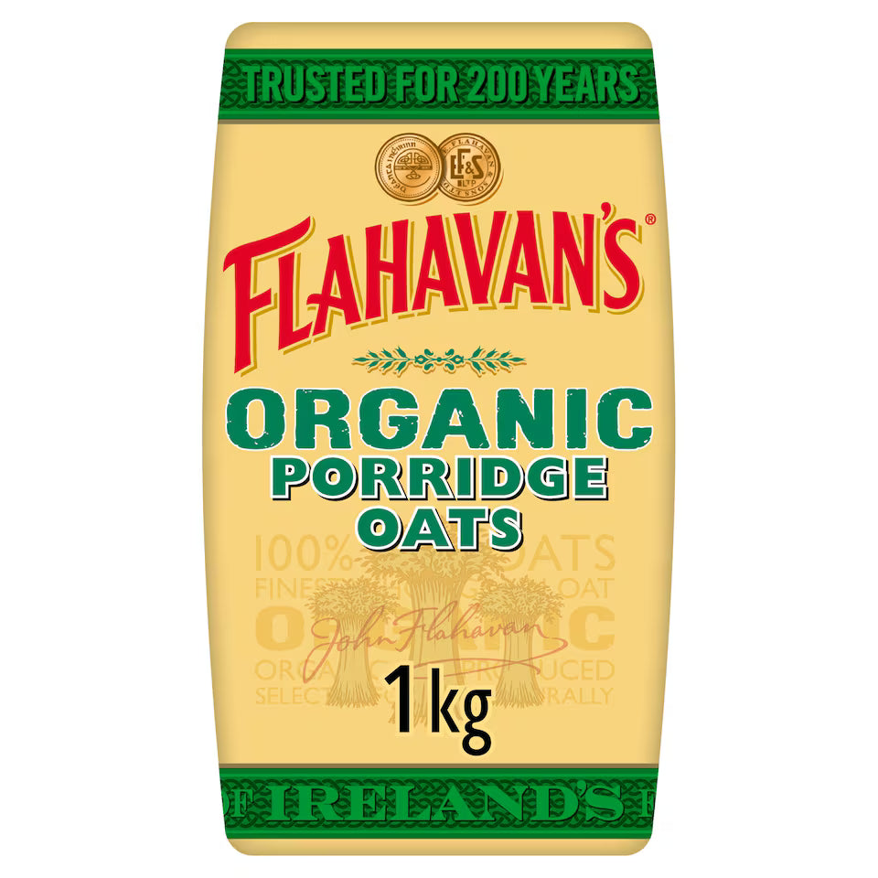 Flahavans Irish Organic Porridge 1Kg (Pack of 1)
