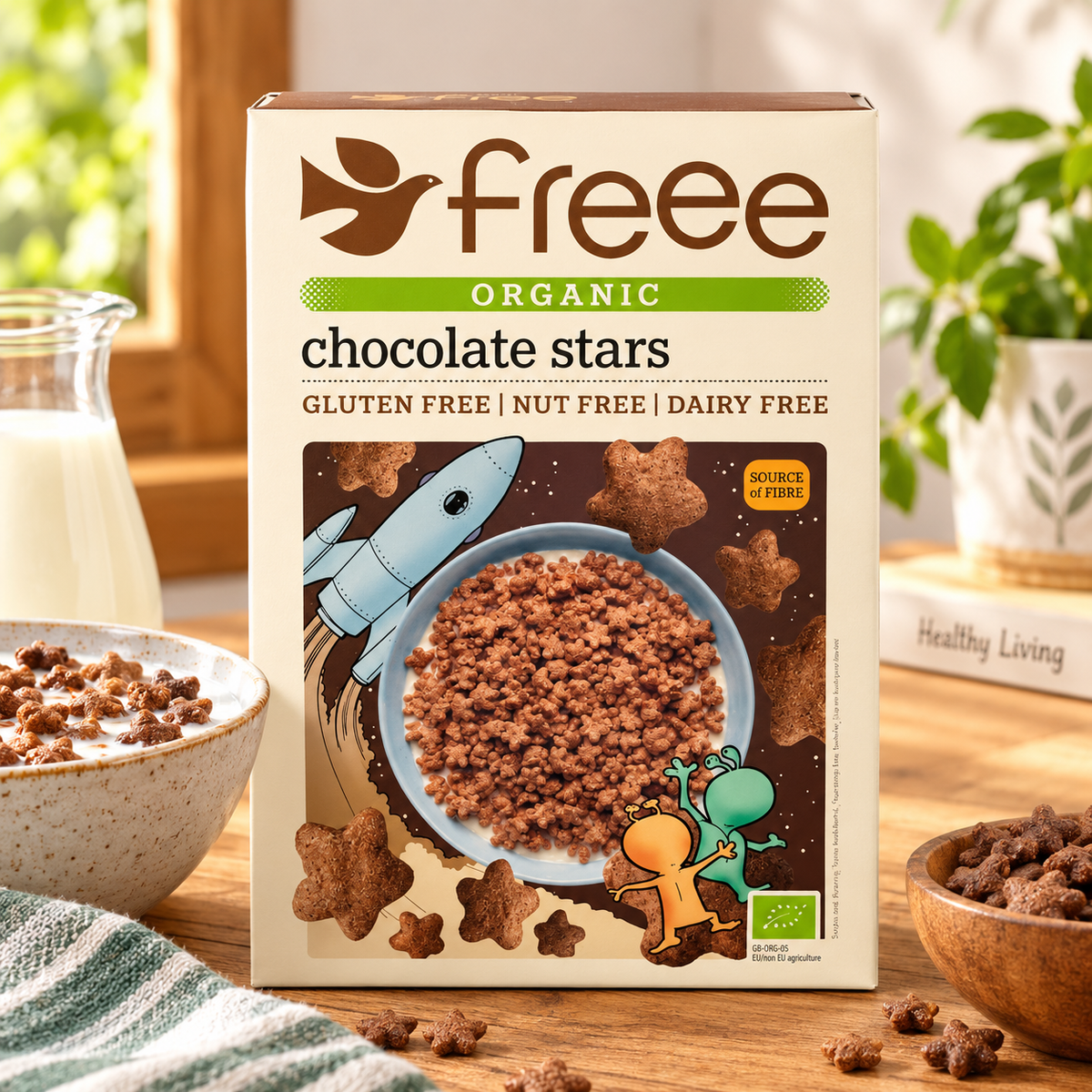 Freee Gluten Free Organic Vegan Chocolate Stars 300g (Pack of 1)