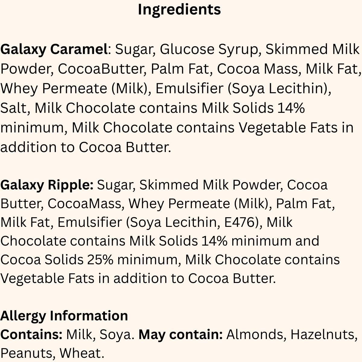 Galaxy Milk Chocolate Large Selection Box 234g (Pack of 1)