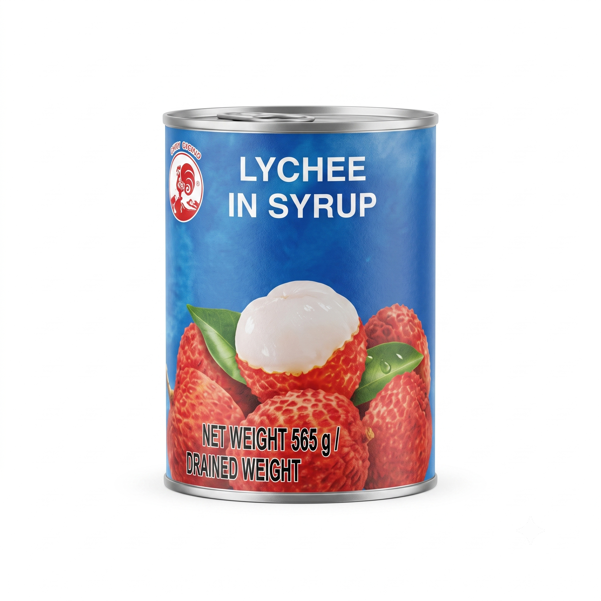 Cock Brand Lychee in Syrup 565g – Sweet Tropical Lychee Fruit