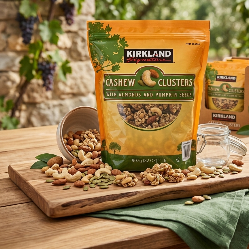 Kirkland Signature Cashew Clusters with Almonds & Pumpkin Seeds, 907g