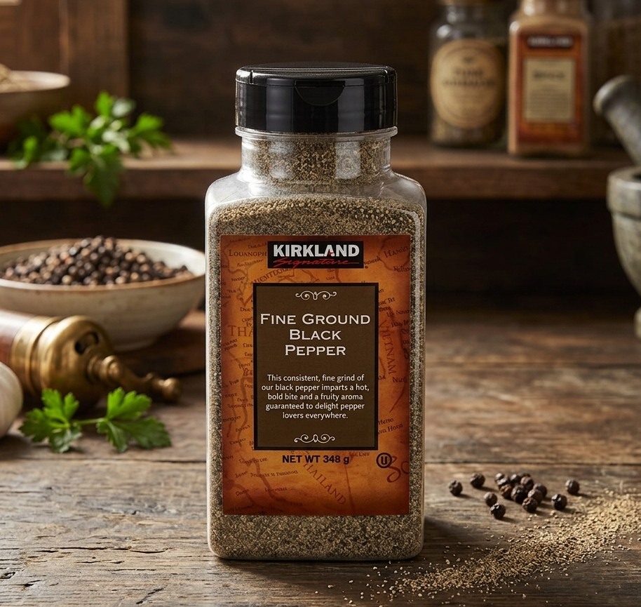 Kirkland Signature Fine Ground Black Pepper, 348g