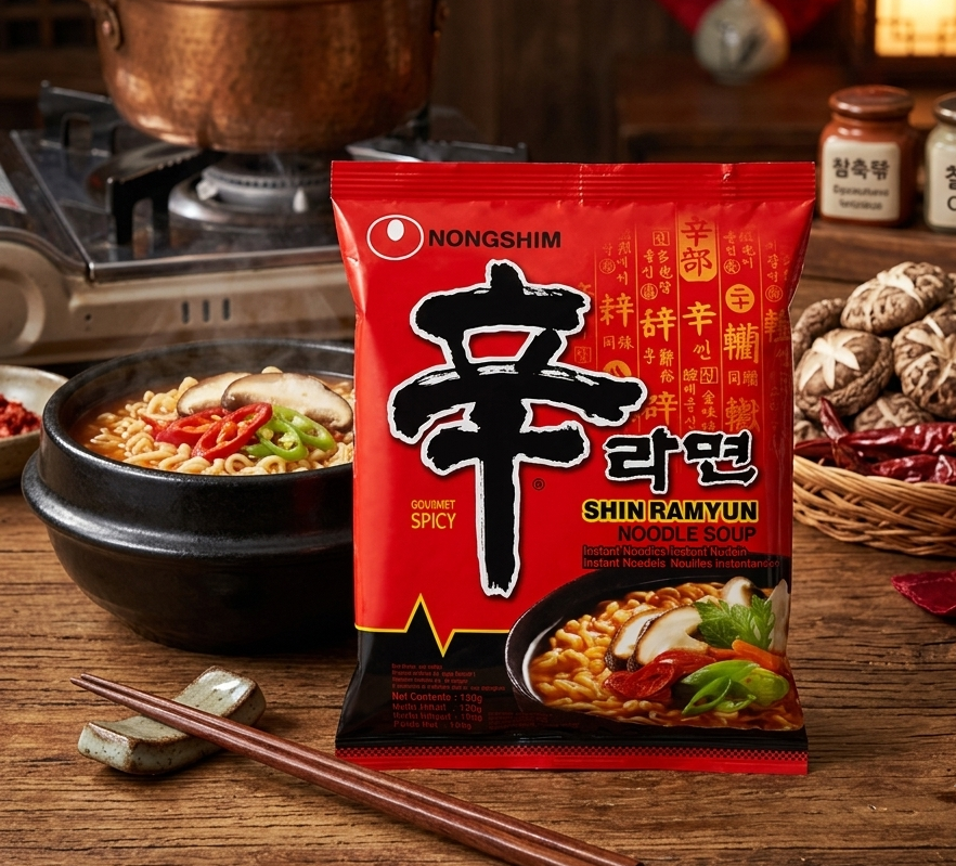 Nongshim Spicy Shin Ramyun Noodles, 20 x 120g