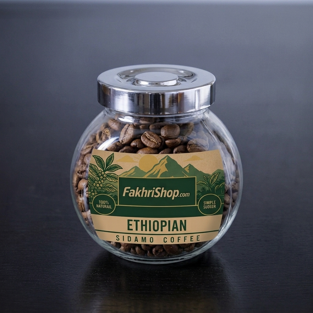 Ethiopian Sidamo Roasted Coffee Beans 100g Jar