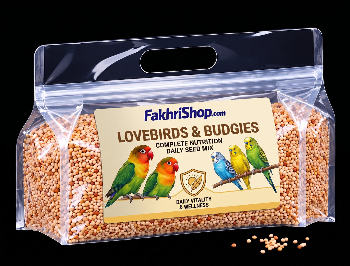 Fakhri Budgies Nutritional Seed Mix 5kg - Suitable for Lovebirds & Small Beak Birds
