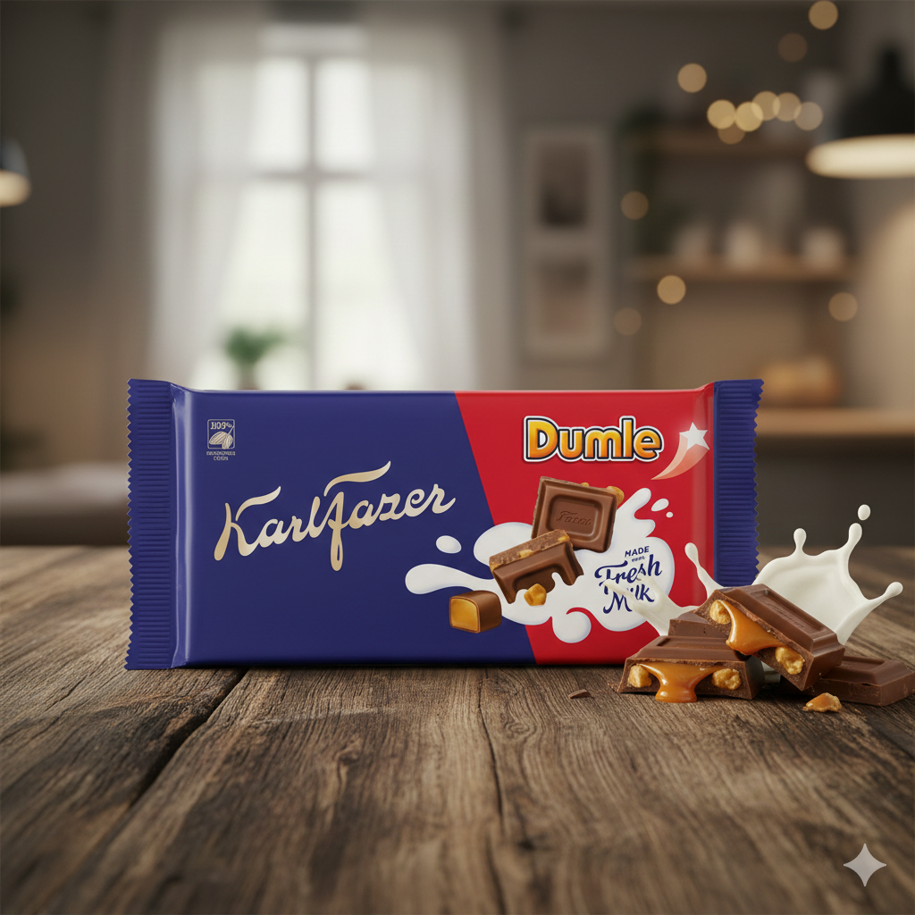 Fazer Milk Chocolate Tablet with Toffee Pieces 145g