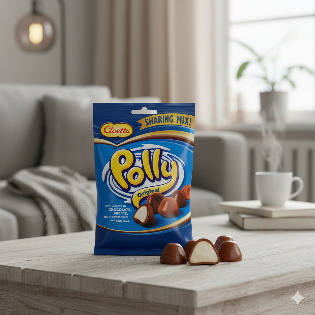 Polly Soft Foam Dragees – Chocolate, Toffee & Vanilla 150g