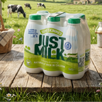 Candia Just Milk UHT Semi-Skimmed Milk, 6 x 1L