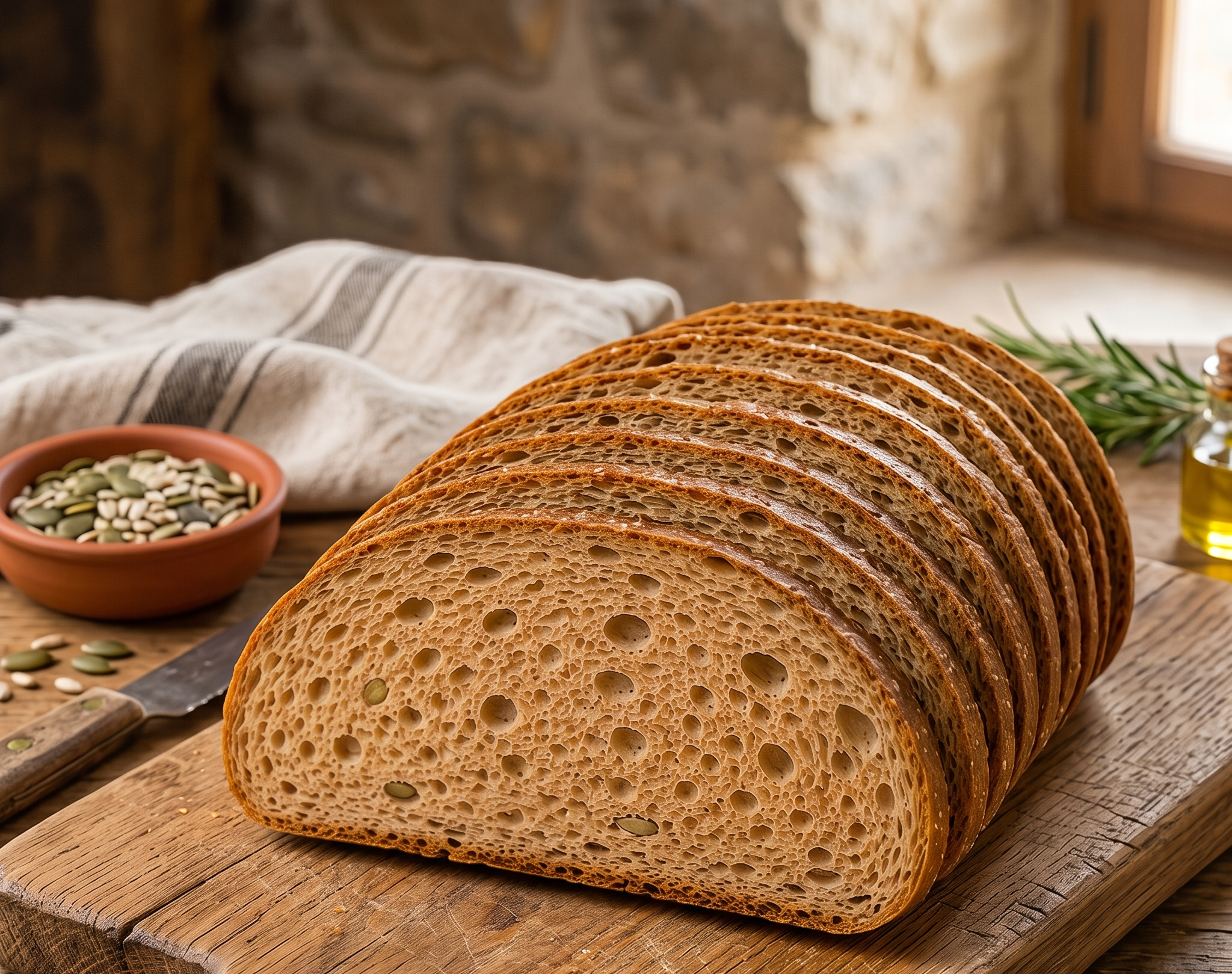 Rye & Mixed Seed Slice  Sourdough loaf 400G