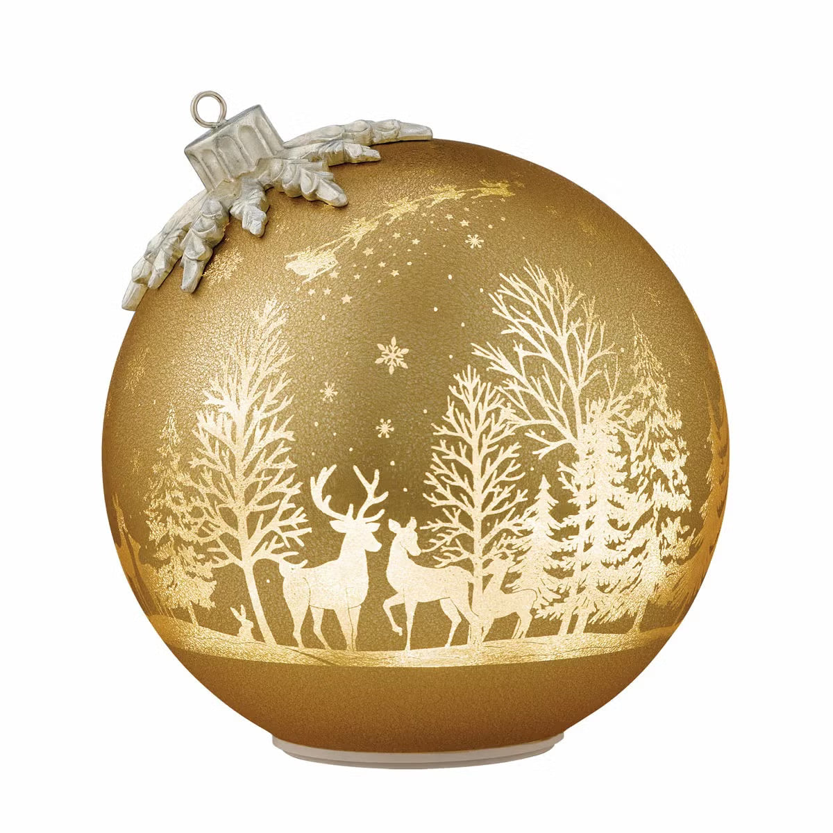 Glass Rotating Balls Assortment- Set of 2 (Gold)