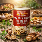 Golden Swan PoKu Mushroom (Shitake) – Whole Shiitake Mushrooms in Brine, 284g