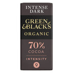 Green & Black's Organic 70% Dark Chocolate Bar 90g (Pack of 1)