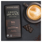 Green & Black's Organic 70% Dark Chocolate Bar 90g (Pack of 1)