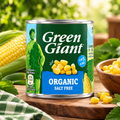 Green Giant Organic Salt Free Sweetcorn 160G (Pack of 1)