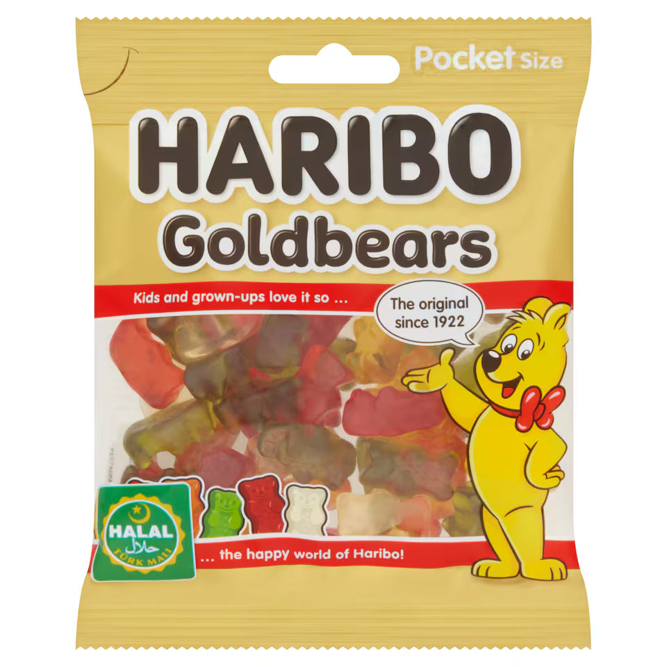 Haribo Halal Goldbears 100g (Pack of 1)
