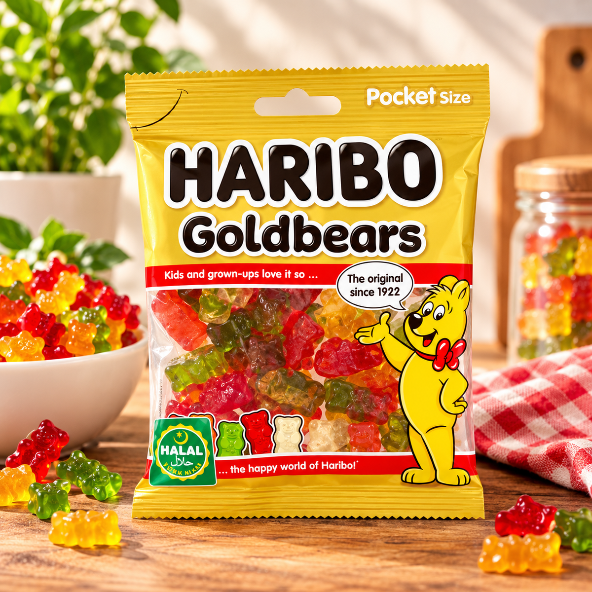 Haribo Halal Goldbears 100g (Pack of 1)