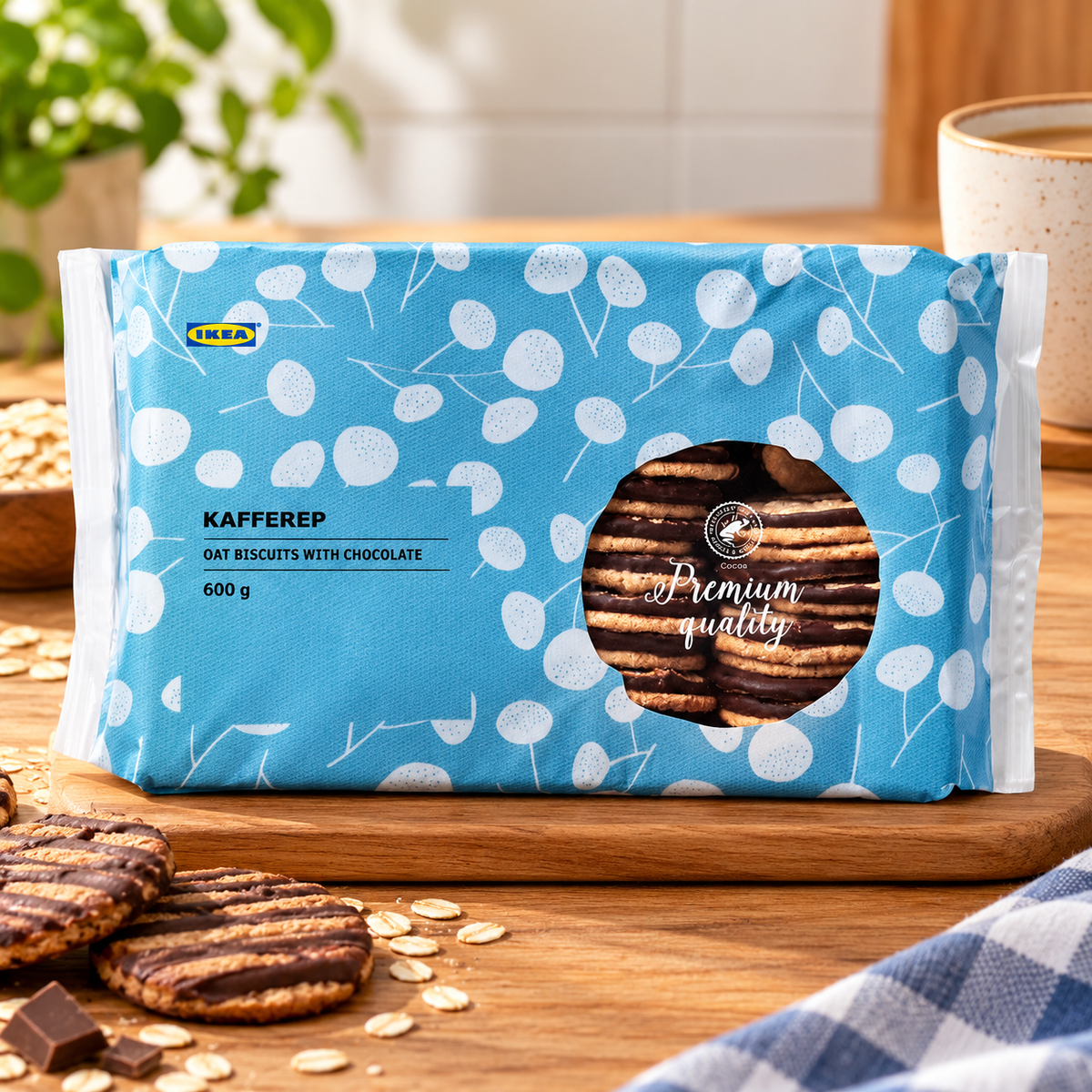 Kafferep Oat biscuits with chocolate Rainforest Alliance Certified, 600 g