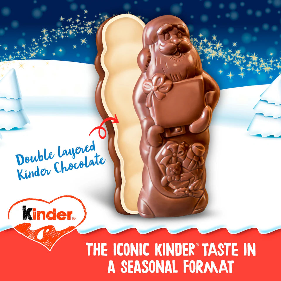 Kinder Milk Chocolate Santa 110g (Pack of 1)