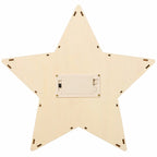 Light Up Wooden Holiday Star Styled Icons-Set Of 2
