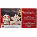 Light Up Wooden Holiday Star Styled Icons-Set Of 2