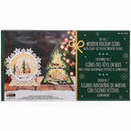 Light Up Wooden Holiday icons Tree & Snowflake-Set Of 2