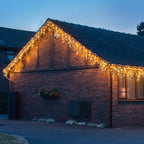 Lights4You 13ft (4m) 152 LED Warm White Outdoor Icicle Lights