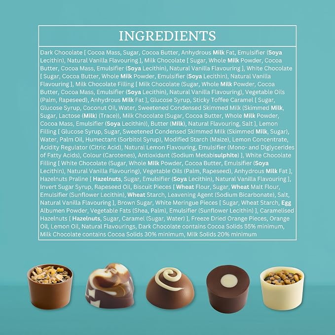 Lily O'Brien's Chocolate Selection Gift Wrap 160g (Pack of 1)